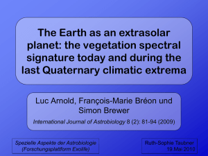 The Earth as an extrasolar planet:the vegetation spectral signature