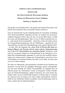 Festrede von Prof. Hartmut Graßl