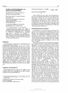 Synthese und Kristallstraktur von [{Cp(CO)2Fe}2Sn(F