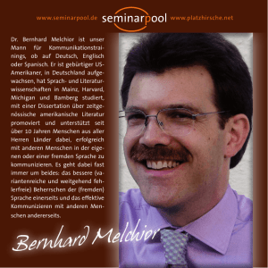 Bernhard Melchior - SeminarPool GmbH
