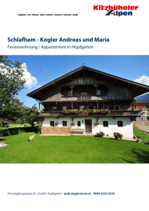 Schlafham - Kogler Andreas und Maria in Hopfgarten