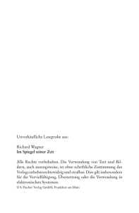 Unverkäufliche Leseprobe aus: Richard Wagner Im Spiegel seiner