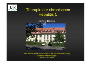 Therapie der chronischen Hepatitis C