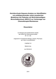 Hochdurchsatz-Sequenz-Analyse zur Identifikation von