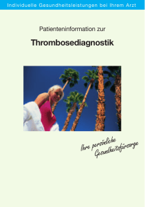 Thrombose - Medizinische Laboratorien Düsseldorf