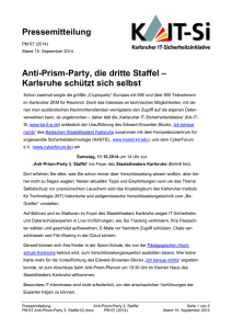 Karlsruhe schützt sich selbst - Anti-Prism