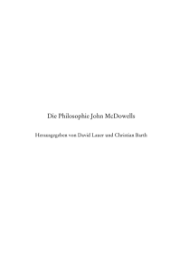 Die Philosophie John McDowells