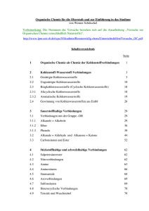 Organische Chemie für die Oberstufe und zur Einführung in das