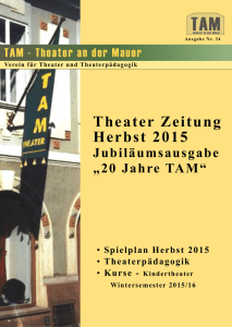 Theater Zeitung Herbst 2015