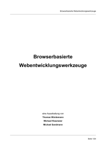 Browserbasierte Webentwicklungswerkzeuge