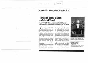 Tom und Jerry tanzen auf dem Flügel Concerti Juni 2015, Berlin S. 11