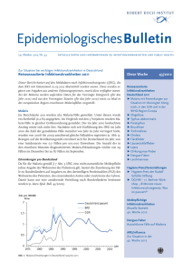 Epidemiologisches Bulletin des Robert Koch