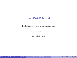 Das AS-AD Modell