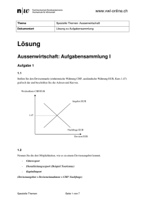 Aufgabensammlung I - VWL