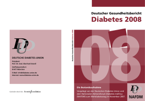 Gesundheitsbericht Diabetes der DDU