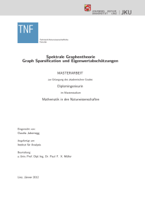 Spektrale Graphentheorie Graph Sparsification und
