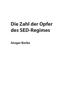 Die Zahl der Opfer des SED-Regimes - Landeszentrale für politische