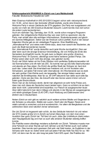 Erfahrungsbericht ERASMUS in Zürich von Lara Waldschmidt