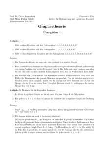 Graphentheorie - Universität Ulm
