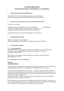 Fachinformation FSME-Immun 0,25 (Stand: April 2015)