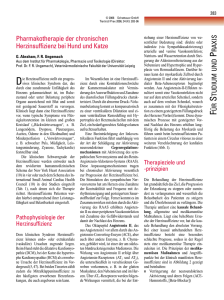 Pharmakotherapie der chronischen Herzinsuffizienz bei Hund und