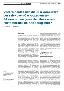 Ist die Nierentoxizität der selektiven Cyclooxygenase-2