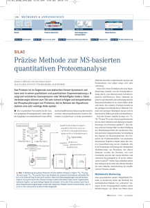 Präzise Methode zur MS-basierten quantitativen Proteomanalyse
