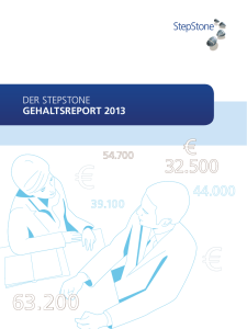 DER StEpStonE Gehaltsreport 2013