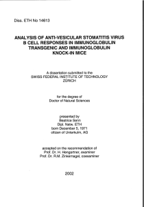 analysisof anti-vesicularstomatitisvirus - ETH E