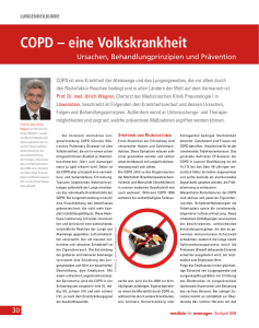 COPD – eine Volkskrankheit