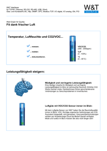 Temperatur, Luftfeuchte und CO2/VOC... Fit dank frischer Luft