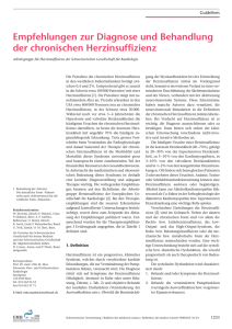 Empfehlungen zur Diagnose und Behandlung der chronischen
