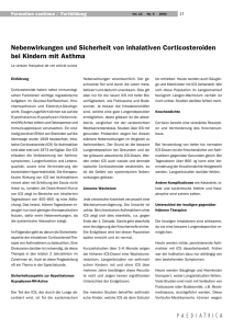 Sicherheit von inhalativen Steroiden