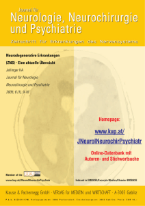 Neurodegenerative Erkrankungen