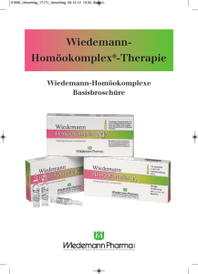 Wiedemann- Homöokomplex®-Therapie