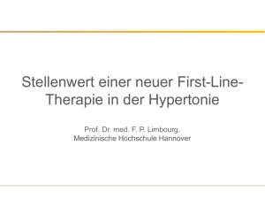 Stellenwert einer neuen First-Line-Therapie in der Hypertonie