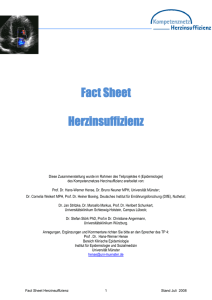 Fact Sheet Herzinsuffizienz