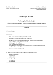 IS/LM-Analyse der offenen Volkswirtschaft