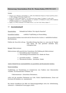 Besteuerung: Steuerinzidenz (Prof. Dr. Thomas Kuhn), FIWI WS 14/15
