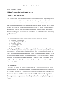 Mikrooekonomische Markttheorie - Karl