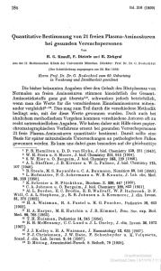 Quantitative Bestimmung von 21 freien Plasma