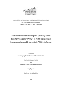 pituitary tumor transforming gene - Heinrich-Heine