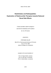 Radiofolates and Radiopeptides: Exploration of - ETH E