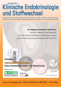 Der hepatogene Diabetes bei Leberzirrhose