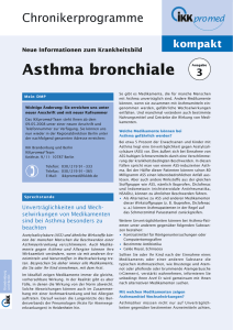 Asthma bronchiale - IKK Brandenburg und Berlin