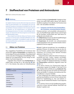 7 Stoffwechsel von Proteinen und Aminosäuren - beck