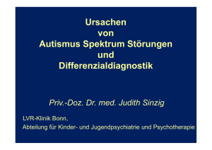 Ursachen von Autismus-Spektrum-Störungen und Differentialdiagnose