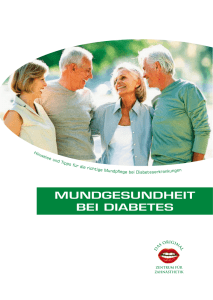 mundgesundheit bei diabetes - ZfZ - Fachklinik für Zahnheilkunde