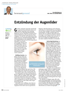 Entzündung der Augenlider - Univ. Prof. Dr. Siegfried Meryn