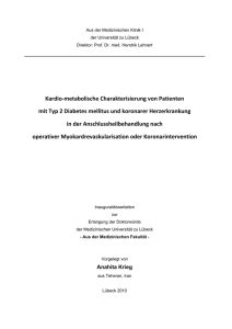 Kardio-metabolische Charakterisierung von Patienten mit Typ 2